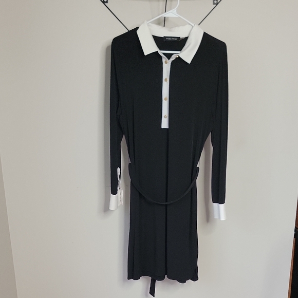 Ivanka Trump Dresses & Skirts - Ivanka Trump Black and White Polo Dress L